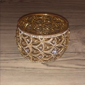 Adriana Orsini bangle gold crystal beautiful
